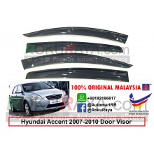 Hyundai Accent MC (3rd Gen) 2005-2010 AG Door Visor Air Press Wind Deflector (Big 12cm Width)